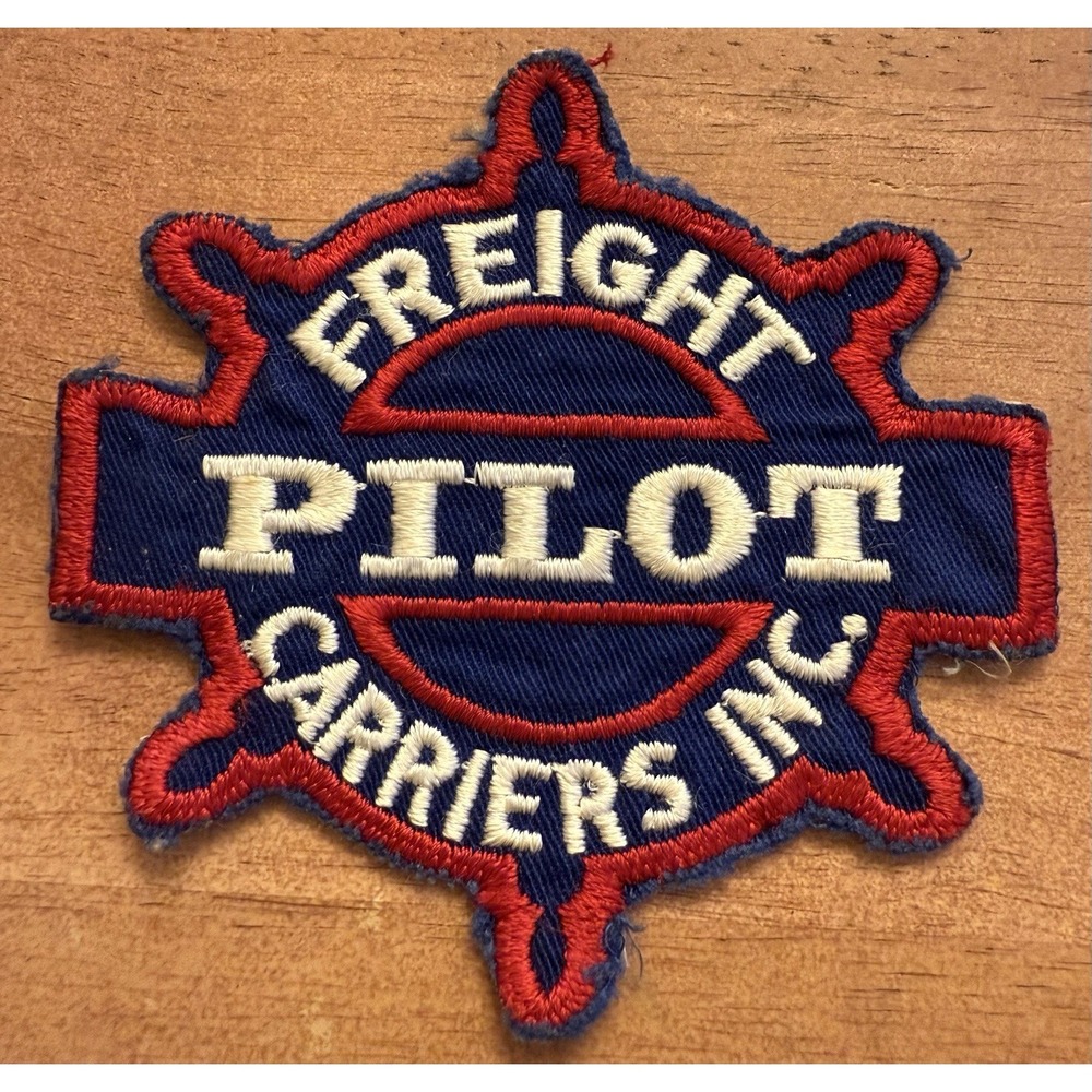 Pilot Transport Trucking Trucker Sew On Patch Hat‎ 70s 80s Rare Freight Carriers